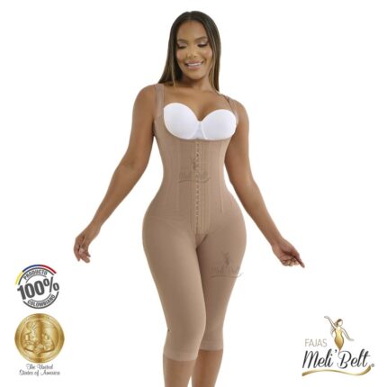 Faja reloj de arena con 7 varillas a la rodilla 3016 MeliBelt, vista frontal
