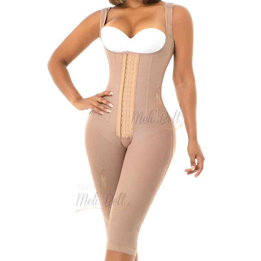 Faja stage 3 cintura reducida Glúteos amplios, con Varillas, sin brasier y largo hasta la rodilla 3042 Faja stage 3 sin brasier a la rodilla, glúteo amplio 3042 - Imagen 1