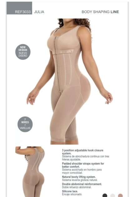Faja stage 3 con brasier a la rodilla, glúteo amplio 3043 en el catálogo de Casa Colombia USA